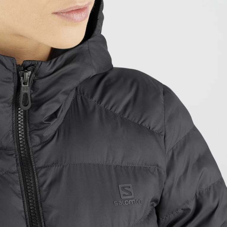 Black Salomon Essential Xwarm Long Women's Insulated Jackets | PH 54136Q